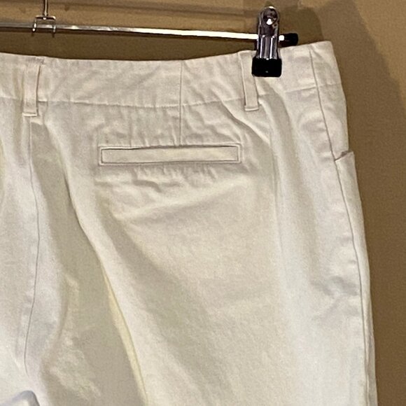 J. Jill Stretch Pants Size 16 Petite Off-White Business Casual Cotton Blend - Picture 9 of 10